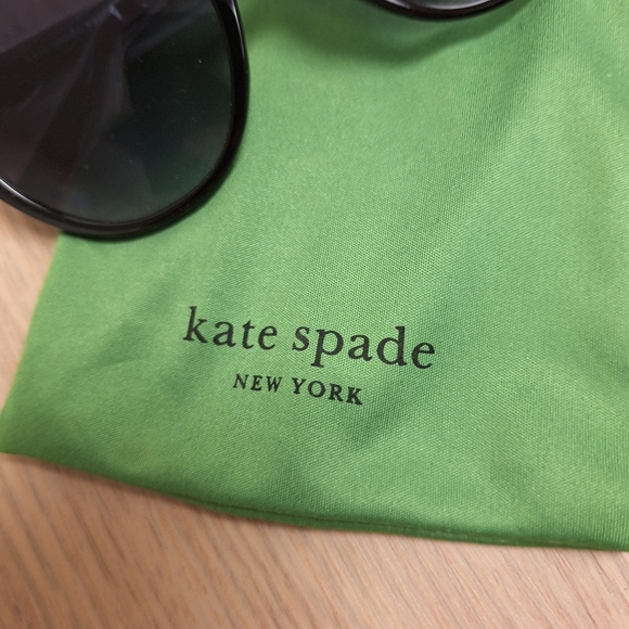 Kate Spade New York Samantha Cat Eye Black Sunglasses - Picture 3 of 5